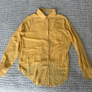 American Rag Mustard Button-Up Shirt